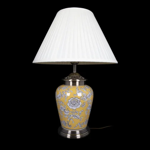 Настольная лампа Millefleurs 10266T/S LOFT IT бежевая 1 лампа, основание жёлтое керамика в стиле классический современный  фото 2