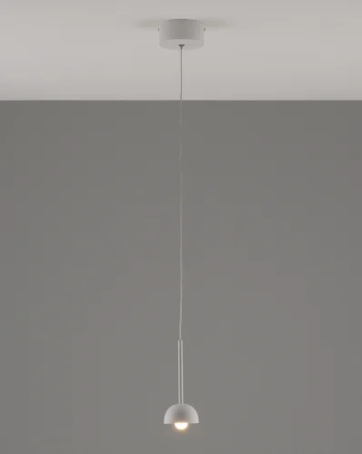 Светильник подвесной LED Fiona V10892-PL Moderli белый 1 лампа, основание белое в стиле современный 
