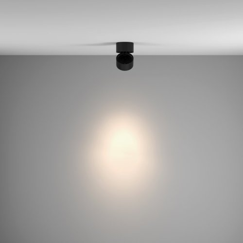 Светильник накладной LED Yin C084CL-15W4K-D-B Maytoni чёрный 1 лампа, основание чёрное в стиле современный круглый фото 4