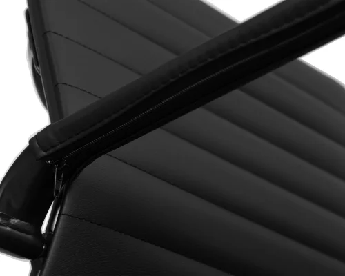 Офисное кресло для посетителей 102N_BlackBase-LMR CODY BLACK, цвет сиденья черный, цвет основания черный Dobrin, /экокожа, ножки/металл/чёрный, размеры - *880**** фото 9