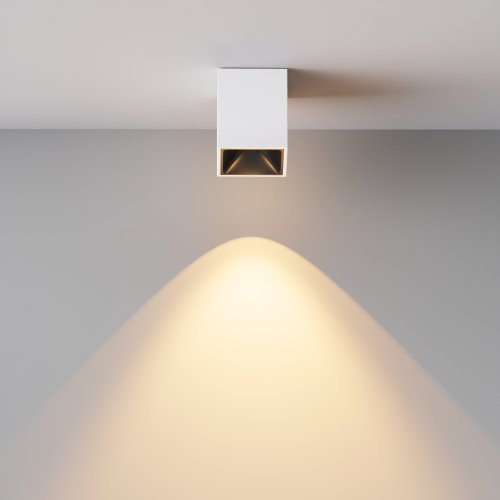 Светильник накладной LED Alfa Led C065CL-8W2.7K-SQ-WB Maytoni белый на 1 лампу, основание белое в стиле современный хай-тек квадратный фото 7