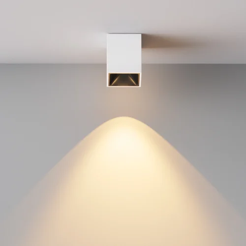 Светильник накладной LED Alfa Led C065CL-8W2.7K-SQ-WB Maytoni белый на 1 лампу, основание белое в стиле современный хай-тек квадратный фото 7