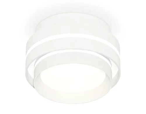Светильник накладной XS8412004 Ambrella light белый 1 лампа, основание белое в стиле хай-тек круглый