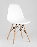 Стул EAMES, белый 4шт. (набор) УТ000036422 Stool Group, /, ножки/массив бука/бежевый, размеры - *815***460*530