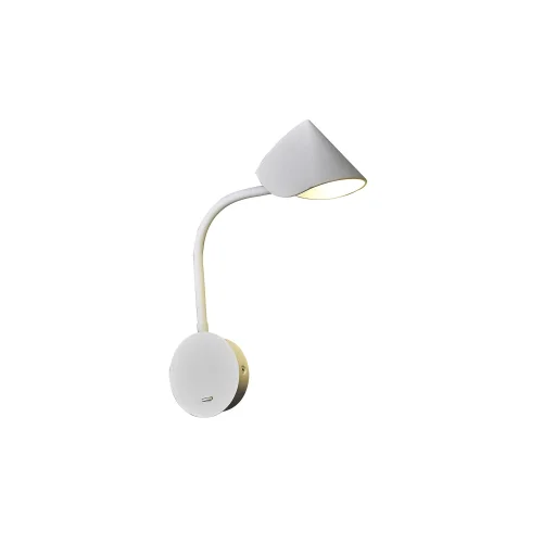 Бра с выключателем LED Goa 7720 Mantra белый на 1 лампа, основание белое в стиле хай-тек современный 