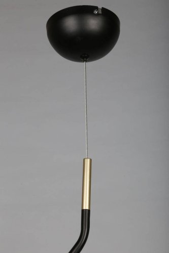 Светильник подвесной Zamora OML-28216-01 Omnilux белый 1 лампа, основание чёрное в стиле современный  фото 4