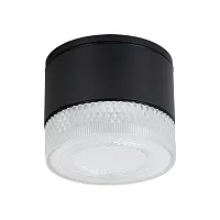 Накладной светильник уличный Piautos A1926PF-1BK Arte Lamp уличный IP54 чёрный на 1 лампу, плафон чёрный в стиле современный GX53