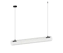 Светильник подвесной LED Агнеса 08490-180A,19 Kink Light прозрачный на 1 лампу, основание прозрачное в стиле современный гибкий неон линейный