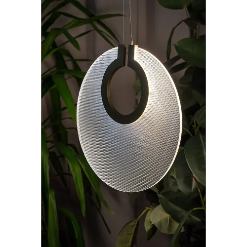 Светильник подвесной LED Bilancia 5194/01 SP-15 Divinare прозрачный на 1 лампу, основание золотое в стиле арт-деко современный фото 3