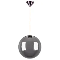 Светильник подвесной LED Sferetta 801028 Lightstar чёрный серый 1 лампа, основание бордовое коричневое в стиле минимализм 