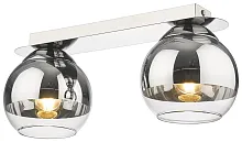 Светильник потолочный 240-107-02 Velante хром прозрачный 2 лампы, основание хром в стиле современный 