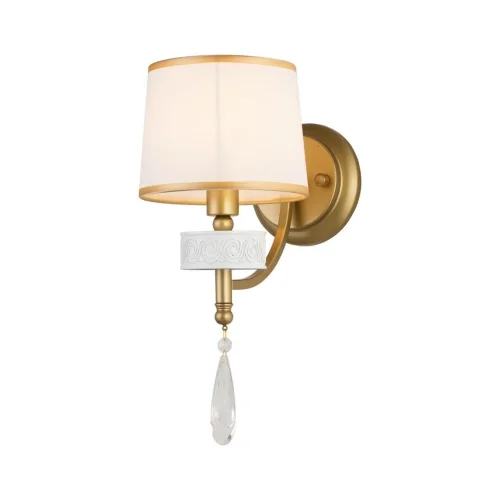 Бра Mirra 2706-1W Favourite белый на 1 лампа, основание золотое в стиле современный  фото 2