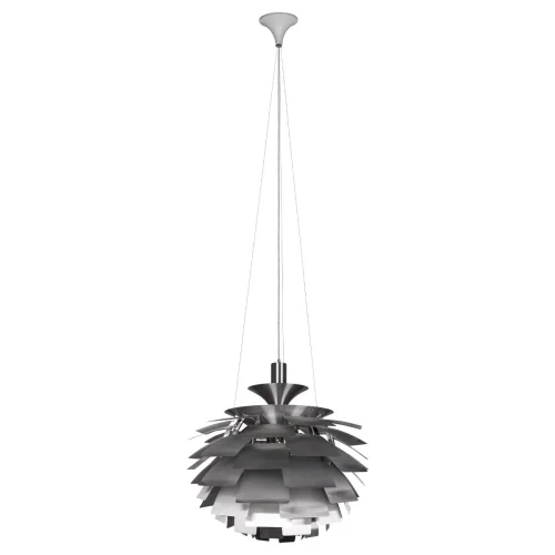 Светильник подвесной Artichoke 10156/800 Silver LOFT IT серебряный 5 ламп, основание белое в стиле арт-деко 