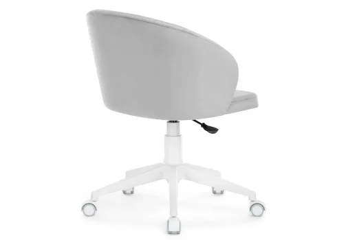 Компьютерное кресло Пард confetti silver серый / белый 464231 Woodville, серый/велюр, ножки/пластик/белый, размеры - *870***590*600 фото 5