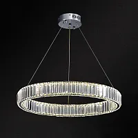 Люстра подвесная BERTOLDA D60 Chrome 219789-23 ImperiumLoft прозрачная на 1 лампу, основание хром в стиле современный 