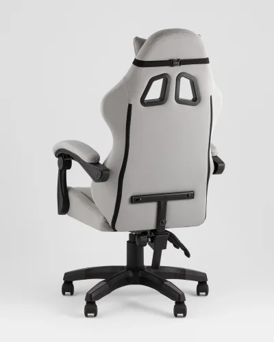 Кресло спортивное TopChairs Druid, серый, ткань УТ000039469 Stool Group, серый/ткань, ножки/пластик/чёрный, размеры - *1270**** фото 5