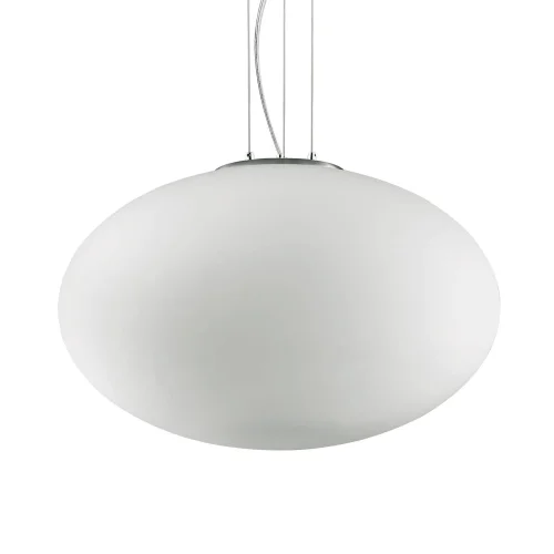 Светильник подвесной CANDY SP1 D50 Ideal Lux белый 1 лампа, основание никель в стиле современный  фото 2