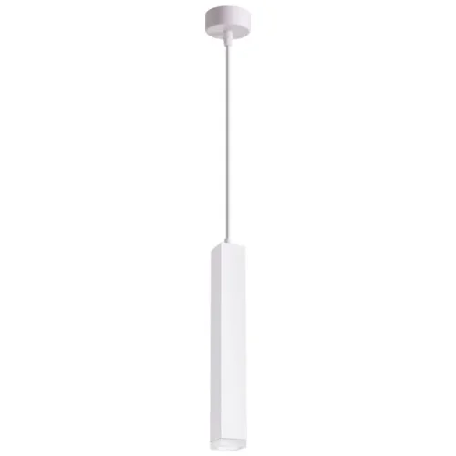 Светильник подвесной LED Modo 358127 Novotech белый на 1 лампу, основание белое в стиле современный трубочки