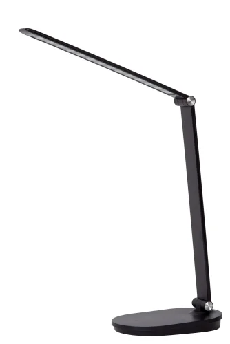 Настольная лампа офисная LED Aldwin 24610/08/30 Lucide белая 1 лампа, основание чёрное полимер в стиле современный  фото 2