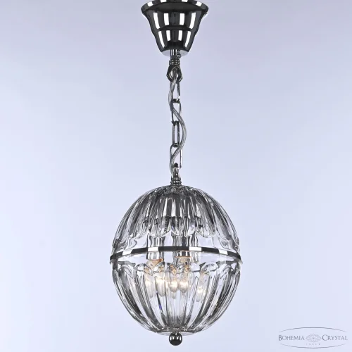 Светильник подвесной 5479/18 Ni Clear/M-1H Bohemia Ivele Crystal прозрачный 3 лампы, основание никель в стиле классический  фото 4