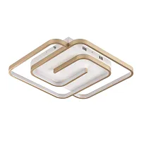Люстра потолочная LED Twist 8019/75CL Lumion белая на 1 лампу, основание золотое в стиле минимализм 