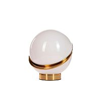 Настольная лампа Crescent 5063T-B LOFT IT белая 1 лампа, основание золотое металл в стиле арт-деко модерн 
