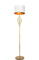 Торшер Salvari LDF 5533 GD+WT Lumina Deco  белый 1 лампа, основание золотое в стиле современный
