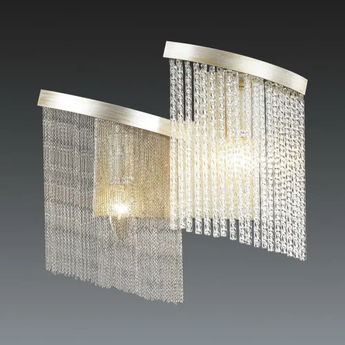 Бра Graza 4630/2W Odeon Light прозрачный на 2 лампы, основание серебряное в стиле арт-деко  фото 2