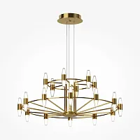 Люстра подвесная LED Arana MOD401PL-L108BS3K Maytoni белая на 1 лампу, основание латунь в стиле современный хай-тек 