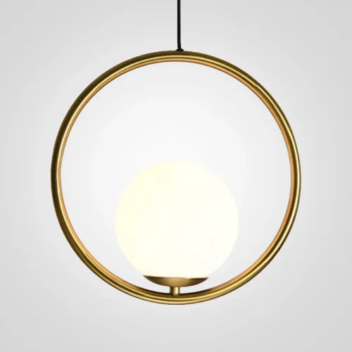 Светильник подвесной Matthew 73527-22 ImperiumLoft белый 1 лампа, основание бронзовое в стиле современный 