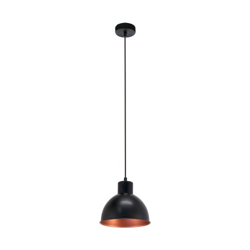 Светильник подвесной TRURO 1 49238 Eglo медь чёрный 1 лампа, основание медь чёрное в стиле лофт 