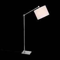 Торшер Marcia SL460.105.01 ST-Luce белый на 1 лампу, основание хром в стиле современный 