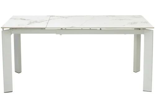Керамический стол Corner 120 gloss golden jade solid ceramic / white 593874 Woodville столешница белая из керамика фото 8