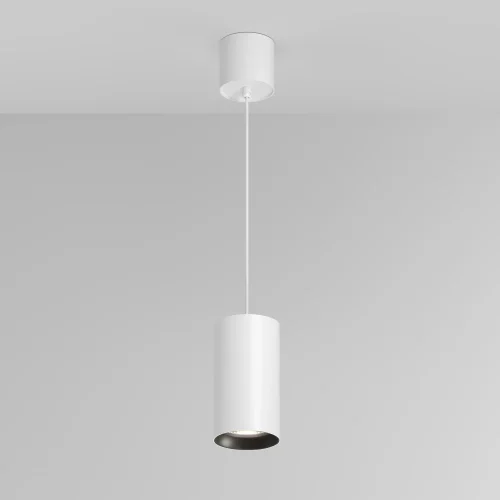 Светильник подвесной LED Vol P100PL-20W4K-W Maytoni белый 1 лампа, основание белое в стиле современный хай-тек трубочки фото 3