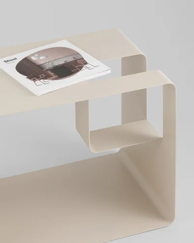 Журнальный столик Viwa, металл, светло-серый УТ000041891 Stool Group столешница из фото 3