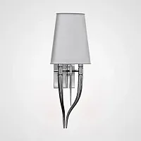 Настенный светильник Crystal Light Brunilde Ipe Cavalli H72 Silver/Gray 189868-22 ImperiumLoft серый на 2 лампы, основание серебряное в стиле современный 