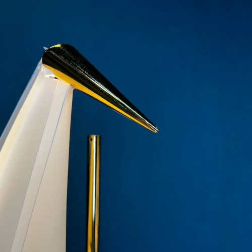 Настольная лампа Origami Bird Table Lamp 74563-22 ImperiumLoft бежевая 1 лампа, основание золотое металл в стиле современный  фото 3
