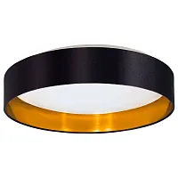 Светильник потолочный LED Maserlo 2 99539 Eglo белый золотой чёрный 1 лампа, основание чёрное в стиле современный 