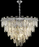 Люстра подвесная Christel WE115.22.103 Wertmark прозрачная на 22 лампы, основание хром в стиле современный классический 