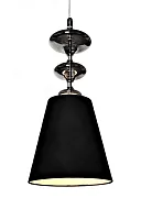 Светильник подвесной Veneziana LDP 1113-1 BK Lumina Deco чёрный 1 лампа, основание чёрное в стиле современный 