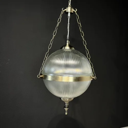 Светильник подвесной VICTORIAN 220083-26 ImperiumLoft прозрачный на 3 лампы, основание бронзовое в стиле лофт фото 6