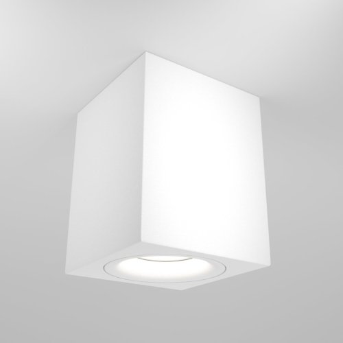 Светильник накладной Alfa C013CL-01W Maytoni белый 1 лампа, основание белое в стиле современный квадратный фото 5
