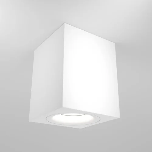 Светильник накладной Alfa C013CL-01W Maytoni белый 1 лампа, основание белое в стиле современный квадратный фото 2
