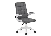 Компьютерное кресло Elga gray / white 15608 Woodville, серый/ткань, ножки/пластик/белый, размеры - *1040***630*590