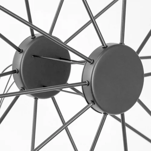 Люстра подвесная LED Hopkins LSP-7408 Lussole белая на 1 , основание чёрное в стиле современный хай-тек фото 5