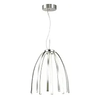 Светильник подвесной LED Calvada 4102/99CL Odeon Light хром на 1 лампу, основание хром в стиле хай-тек 