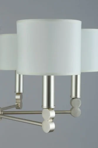 Люстра подвесная Scario OML-64513-06 Omnilux бежевая на 6 ламп, основание бежевое в стиле классический  фото 4