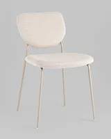 Стул обеденный Gigi, бежевый, кремовые ножки УТ000039034 Stool Group, /шенилл, ножки/металл/, размеры - *****