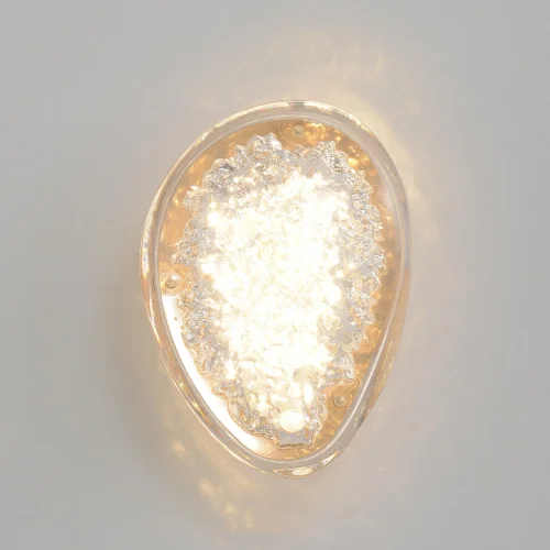 Бра LED FELICIDAD AP9W LED Crystal Lux прозрачный на 1 лампу, основание золотое в стиле современный фото 7