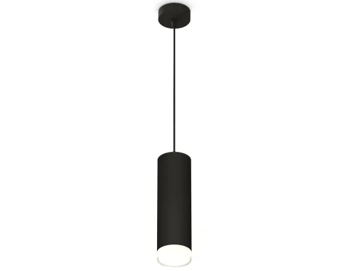 Светильник подвесной XP8192010 Ambrella light чёрный на 1 лампу, основание чёрное в стиле современный хай-тек трубочки